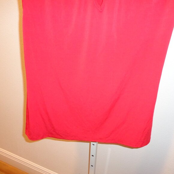 Mandy Evans Women's Red Polyester & Spandex Blouse Size Large Short Sleeve - Picture 4 of 10